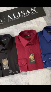 ALISAN Kemeja Lengan Panjang Pria Model SilmFit - Kemeja Kerja Pria Executive Formal Kerja