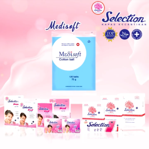 Kapas Selection Facial Cotton Round Kapas Tipis Toner Pembersih Wajah Bulat || Kotak