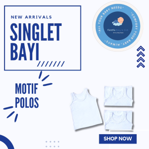 Singlet Bayi Kaos Dalam Anak Katun Putih Polos Isi 6 Pcs