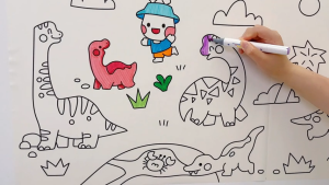 NIKO 3M Children Drawing Paper Roll Kids Coloring Paper Wall Sticker Graffiti Doodle Art Craft Educational Toys