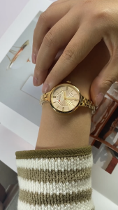 CURREN Jam Tangan Wanita Anti Air Anak Perempuan Cewek Kecil Rantai Korea Casual Analog 9097