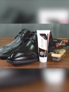 Buy 2 get 1 free red shoe polish leather blue color red dark blue gray black solid sheep oil colorless leather shoe cream