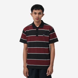 KAOS POLO FRIDAY KILLER | CELCO MAROON BLACK