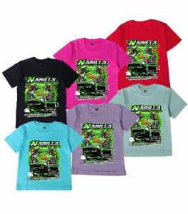 Kaos Atasan Anak Bis Viral Bus Mania NABILA Usia 1-12 Tahun