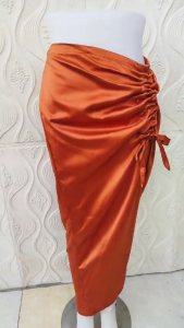 Promo Rok Serut Samping Satin Polos Bawahan Kondangan Kerja Kantor Wanita Casual Sasi Skirt Korea Style Maxi Teraris Rok Wanita Terbaru Panjang Model Korea Serut Tali Samping Serut Kerut S4R9