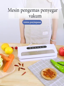 4 in 1 Portable Sealer Otomatis Basah dan Kering Food / Mesin Vacuum Sealer Komersia Vacum (Bisa Basah & Tiup)