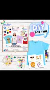 DIY T SHIRT PAINTING SERI MELUKIS BAJU MAINAN EDUKASI KREATIFITAS ANAK