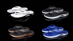 TM Store รองเท้าแตะผู้ชายแบบเรียบง่ายสำหรับฤดูร้อนรองเท้าแตะกันลื่นรองเท้าแตะกลางแจ้งรองเท้าแตะลำลองสำหรับเล่นกีฬาชายหาด