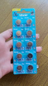 Vinnic AG8 Baterai jam tangan Vinnic L1121F LR55 Alkaline 1.5V Original (1pcs)