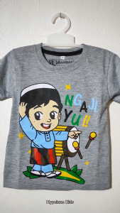 Baju Kaos Harian Anak Laki-Laki Gambar Cowo Musim Lucu Import 1-10 Tahun - Hypelane Kids
