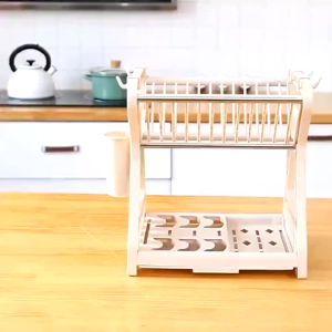 [ TBE HOME FURNITURE ] Rak Piring 2 Susun Plastik / Rak piring Dapur Baskom Rak Pengering Piring