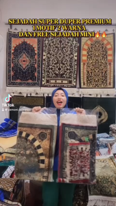 NEW SAJADAH RAUDAH PREMIUM DEWASA UK 70*110 CM FREE SAJADAH MINI RAUDAH