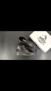 WOLF Malamut hitam sepatu kulit kerja kasual ngantor nongkrong formal termurah berkualitas