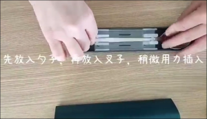 WINGS New 3 in 1 Portable Cutlery Set: Eco-Friendly & Durable