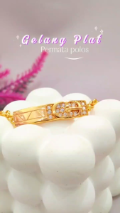 Cute Jewelry Gelang Jurai Terbaru Dewasa Elegan Perhiasan Lapis Emas 18K Gelang Wanita GL 117