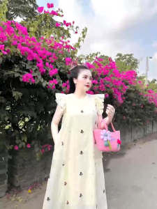 ĐẦM VÁY   CÔNG SỞ DỰ TIỆC HOTTREND -ĐẦM BẦU XINH THIẾT KẾ