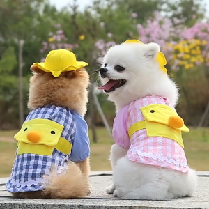 [HACIKO PETSHOP] Baju kucing Anjing/Harness Baju Anjing Kucing/Topi dan Baju Anjing kucing/Baju Musim Panas Anjing Kucin