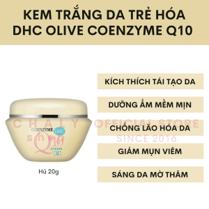 Kem dưỡng trắng chống lão hoá DHC Olive Coenzyme Q10 20g Nhật