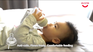 Award-Winning | Evorie Tritan Anti-Colic Wide-neck BPA-Free Baby Milk Bottle 160mL  240ml  Feeding bottle for expressed breastmilk & baby formula | newborn & infant