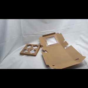 5pcs | Cupcake/Muffin/Pastry WHITE/BROWN Box NO HANDLE/ WITH INNER Packaging case(2 4 6 12 holes)