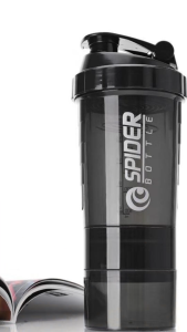 [Shopwithme99] 3 in 1 Shaker BPA Free Steel Mixing Ball Gym Protein Shaker Bottle With Pills and Powder Container