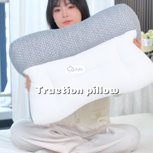 Gối công thái học chống đau mỏi cổ vai gáy DOFIA DF-P001A sợi bông 3d êm ái - Chính hãng