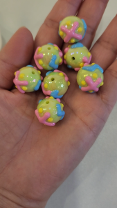 (SG Seller) 16mm New arrival colorful & graceful sweet acrylic loose beads for necklace bracelet