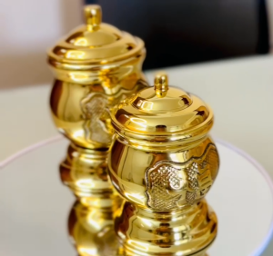 Chum nước muối gạo bằng đồng (bán theo cái) 2 kích thước (Cao 9.5/11.5cm tính từ chóp xuống) thương hiệu Thuận Phát