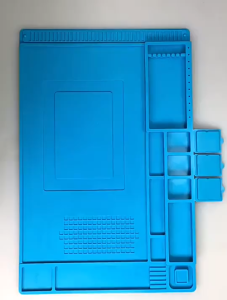 Silicone Pad Soldering Magnetic Heat-Resistant Station Mat for Soldering Repair Station Anti-Static Repair Station