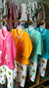 Setelan Baju Bayi Piyama Bayi Panjang Perempuan ALPUKAT BORDIR Unge 6-18 bln ZPY49