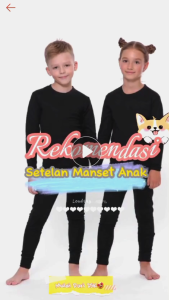 Setelan Manset Anak Polos & Sepandeks