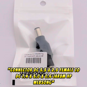 Connector DC5.5x2.5 Male to 7.4x5.0x0.6 dengan Resistor HP Websong
