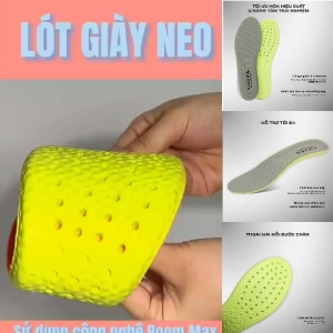 Lót giày thể thao lót giày chạy bộ chính hãng Goya Neo xám xanh