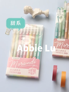 Gel Pens 9pcs Art Markers Writing Set Color Ink refillable Markers 0.5mm school Morandi