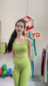 Bộ Tập Gym Yoga Naqi 737 Mút đúc liền áo vải lulu co dãn đàn hôi mềm nhẹ thoải máI