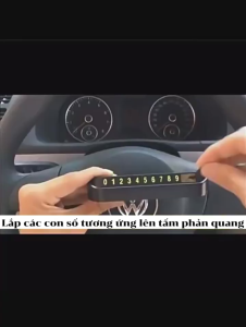 [HCM] Bảng ghi số điện thoại trên ô tô gắn Taplo xe hơi-TyHome
