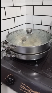 Set Panci Steamer Stainless Steel BMW Dua Susun Tahan Lekak