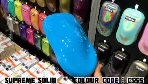 2K Paint  AIKKA CS55 Miami Blue  Old School Supreme Solid Colour Car Motor Paint DIY Aerosol Spray Cat Kereta 车漆