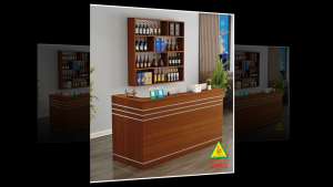 QUẦY LỄ TÂN QUẦY TIẾP TÂN QUẦY TÍNH TIỀN QUẦY THU NGÂN QTT423- Nội thất lắp ráp Viễn Đông Adv