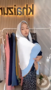 Rafaeyza Pashmina Jumbo Curve & Oval Crinkle Airflow