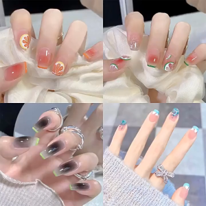 Junkie Makeup - Kuku Palsu + Lem / Nail Art Wedding