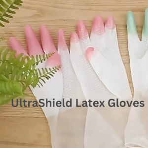 SG Seller | UltraShield Latex Gloves | Dish Washing Glove | House Cleaning Glove | Protective Glove