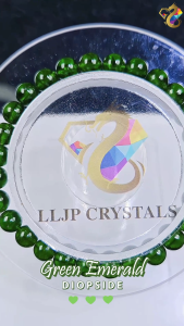 Collection Ceiling Grade Natural Green Emerald Diopside Bracelet