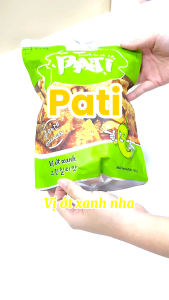 [COMBO 10 GÓI] Snack Da Cá PATI Cao Cấp Chiên Giòn Vị Ớt Xanh/ Trứng Muối (Gói 50g)