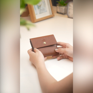 Ví Lata (Thời trang nữ cầm tay gập 3 mini - Ví da VN81)