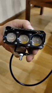 【🔥HCM/24H】Đèn LED xe máy Đèn LED hai màu Hi / Chùm thấp Đèn sương mù cho ô tô Xe tải SUV UTV 12V 24VMini Ống kính Đèn pha lái xe