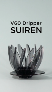 Phễu V60 Hario Suiren pha cà phê 3 màu size 02 (cánh hoa bằng nhựa PCT có thể tháo rời và lắp ráp)
