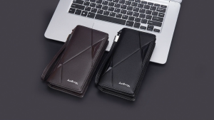 BAELLERRY S1239 Dompet Pria Panjang Bahan Kulit PU Leather Premium BAEOS