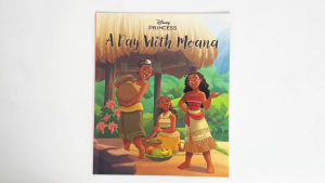 Disney Princess A Day With Moana Picture Story Book Easy To Read With Illustrations For Kids