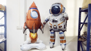 Space Theme Astronaut Space Ship Rocket Foil Balloon for birthday Party Decorations